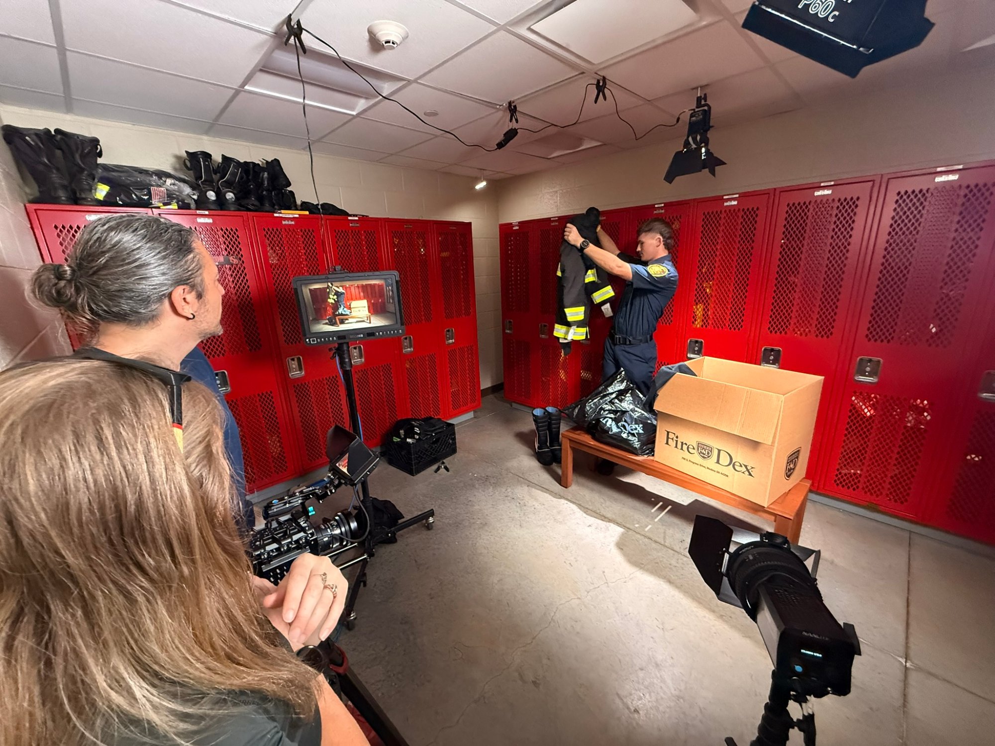 BTS of Fire-Dex brand shoot